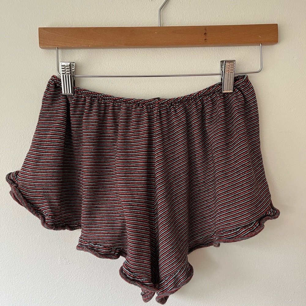 Striped Ruffle Shorts